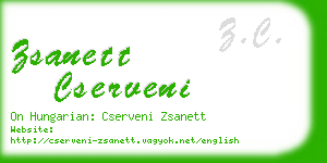 zsanett cserveni business card